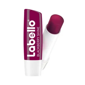 بالم لب لبلو تمشک Labello Blackberry Shine Lip Balm بنفش 5 گرم