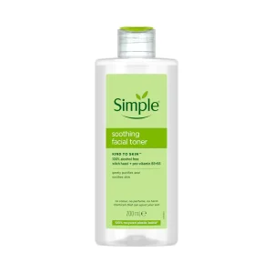 تونر آرامش‌بخش سیمپل Simple Soothing Facial Toner Kind to Skin مناسب انواع پوست 200 میلی‌لیتر