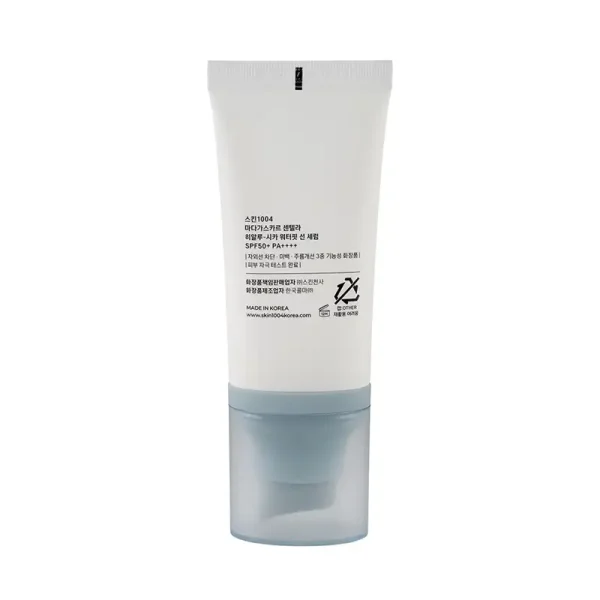 نمای پشت ضد آفتاب سنتلا اسکین 1004 هیالوسیکا Centella Hyalu-Cica spf50 تیوب سفید 50 میلی‌لیتر
