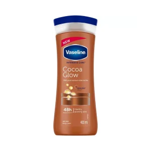 لوسیون بدن وازلین کاکائو Vaseline Cocoa Glow Body Lotion قهوه ای 400 میلی‌لیتر