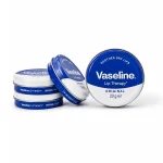 تصویر چندتایی بالم لب کاسه‌ای وازلین اورجینال Vaseline Lip Therapy Orginal آبی 20 گرم