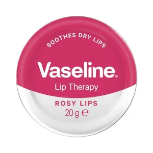 بالم لب کاسه‌ای وازلین گل رز Vaseline Lip Therapy Rosy Lips قرمز 20 گرم